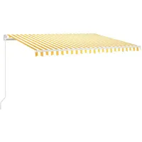 VidaXL Gelenkarmmarkise 450 x 350 cm gelb