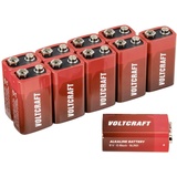VOLTCRAFT 6LR61 9 V Block-Batterie Alkali-Mangan 550 mAh 9 V 10 St.