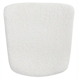 Beliani Schaukelsessel SANDVE Bouclé 72 x 98 x 87 cm Weiß/Schwarz/Braun