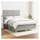 vidaXL Boxspringbett mit Matratze Hellgrau 140x200 cm Stoff