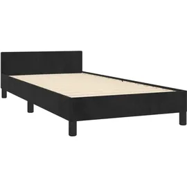 vidaXL Bettgestell 100 x 200 cm Schwarz