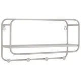 House Nordic Wandgarderobe Feira Stahl Grau