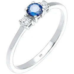 Elli Verlobungsring Zirkonia 925 Sterling Silber 54 Damen 