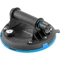 Högert Technik - 200mm Handbecher mit Manometer | maximale Belastung: 190 kg | Handsauger | Heavy Duty Saugheber | Saugnapf wird beim Transport von Fensterglas, glatten Gegenständen