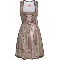 Krüger Madl Dirndl Midi-Dirndl braun 40