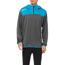 Kempa Emotion 2.0 1/4-Zip Hoodie anthrazit/kempablau S