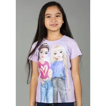 TopModel Kurzarmshirt TOPMODEL "TOPModel Kurzarmshirt", Mädchen, Gr. 164, lila (orchid bloom), Jersey, Obermaterial: 100% Baumwolle, regular fit normal, Rundhals, Shirts, Baumwolle, regular fit