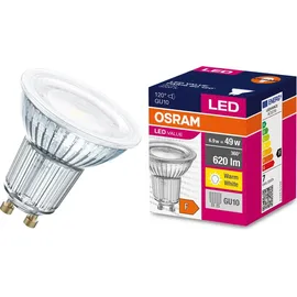 osram homelighting OSRAM LED EEK F (A - G) GU10 Par 16 6.9 W = 49 W Warmweiß (Ø x H) 50 mm
