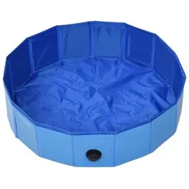 vidaXL Hundepool Faltbar Blau 80 x 20 cm
