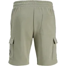 Jack & Jones PlusSize Sweatshorts "JPSTGORDON ALLIANCE SWEAT SHORTS PLS", Herren, Gr. 46 (6XL), N-Gr, vetiver, angeraute Sweatware, Obermaterial: 60% Baumwolle, 40% Polyester, JACK & JONES PLUSSIZE, unifarben, regular fit, Hosen Sweatshorts