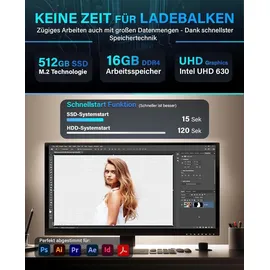 Greed Nano Plus Mini-PC Intel i5 10400 4,3 GHz 16 GB RAM 512 GB SSD Win 11 Pro