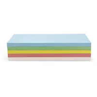 Magnetoplan Kommunikationskarten selbstklebend, 250 Stück, 5-farbig sotiert, Ovale 110 x 190 mm