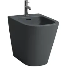 Laufen Meda Standbidet H8321117583021 36x54cm, mit Überlauf, mit Hahnloch, graphit matt