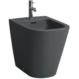 Laufen Meda Standbidet H8321117583021 36x54cm, mit Überlauf, mit Hahnloch, graphit matt