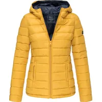 Marikoo Damen modische Steppjacke Übergangsjacke mit großer Kapuze Lucy