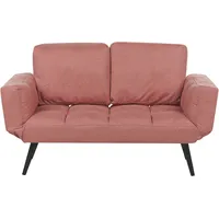 Beliani Schlafsofa rosa