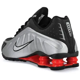 Nike Shox R4 Damen Metallic Silver/Black/Light Crimson 38