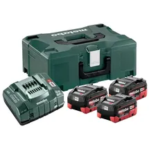 Metabo Basis-Set LiHD 18 V 3 x 5,5 Ah + Schnellladegerät + metaBox 685069000