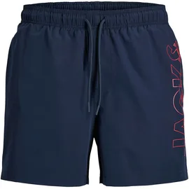 Jack & Jones PlusSize Badeshorts JPSTMAUI WAVE LOGO Blau 5XL