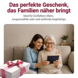 Xoro 11 Zoll WiFi Digitale Bilderrahmen, 1920x1080 HD IPS Touch Display, 32GB Speicher, Automatische Rotation, Buchenholz, Teilen Sie Fotos sofort von überall aus