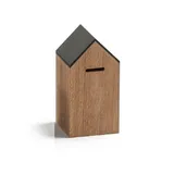 side by side Spardose Sparhaus groß braun