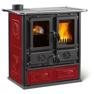 La Nordica-Extraflame La Nordica Küchenofen Rosetta Sinistra Bordeaux 7,9 kW