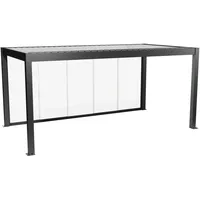 Biohort Glasschiebewand 5,5 m dunkelgrau-metallic
