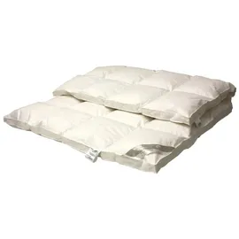 Betten Hofmann Hofmann Franken Daunenbett Daunendecke 6x7, 200x220 5 cm Außensteg 100% Daunen - Schwarz