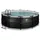 EXIT TOYS Black Leather Pool 427 x 122 cm inkl. Filterpumpe