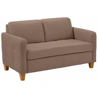 2-Sitzer HOME AFFAIRE "Earl", beige (dunkelbeige), B:133cm H:78cm T:78cm, Struktur fein (100% Polyester);Luxus-Microfaser ALTARA NUBUCK (100% Polyester);Luxus-Microfaser in Lederoptik (100% Polyester), Sofas