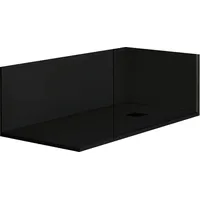MIRLO Duschrückwand Nexo schwarz 70x150cm