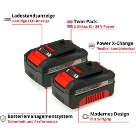 Einhell Power X Change 18 V 2 x 4,0 Ah 4511489