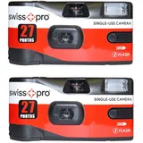 Swiss Plus Pro Einwegkamera Ultramax 400 27 Belichtungsblitz, 2 Stück