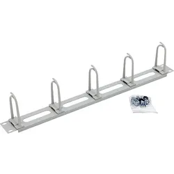 Triton RAC-VP-X16-A1 19'' Kabelführungspanel 1HE, 6 Bügel mit Durchlass, grau