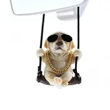 Junhonze Auto Deko Innen - Labrador Deko -Wackeldackel FüRs Auto – Kleine HäNgeaccessoires ImAuto, Geeignet Zum AufhäNgen Am RüCkspiegel, Ein Unisex-Geschenk