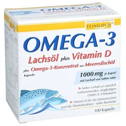 Omega-3 LachsÖl+ Vitamin D + Omega-3-Konzentrat