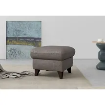 sit&more Stauraumhocker SIT & MORE "Mellum", grau (anthrazit), B:58cm H:48cm T:58cm, 100% Polyester, Hocker, mit Stauraum und wengefarbenen Holzfüßen