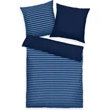 Tom Tailor Bettwäsche RENFORCE QUERSTREIFEN Dark Navy/Cool (70, 200 cm)