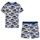 vidaXL Kinderpyjama mit Kurzen Ärmeln Grau 104