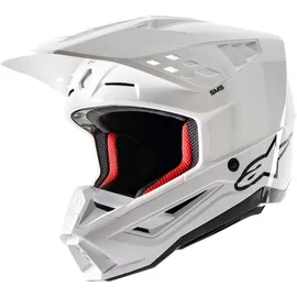 Alpinestars S-M5 Solid, Motocrosshelm - Weiß - L