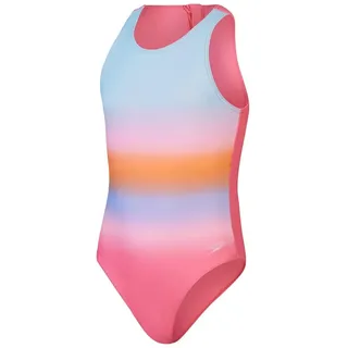 Speedo Hydrasuit Badeanzug für Mädchen, bedruckt, Fandango, Rosa, Marineblau, lustig, rosa Kürbis, Gewürze, Größe Mädchen 11/12, Fandango Pink, Marineblau, lustiges Rosa, Kürbisgewürz, 11-12 Jahre - 11-12 Jahre