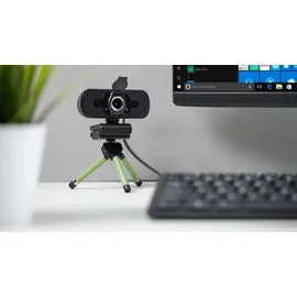 REBEL Full HD 1080p Webcam Schwarz