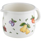 RIESS RIESS, COUNTRY FRUIT GARDEN, Schnabeltopf, gebaucht, Ø14cm, 1,7 Liter, Emaille,