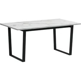 VCM ebuy24 Esstisch weiß Marmor Print.