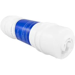 Sedimentfilter, Vorfilter gegen Sand + Schmutz, M6 PP-Filter Wasserfilter mit Wasseranschluss + Quickkupplung Winkel für Schlauch, beidseitig 1/4 Zoll