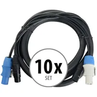 Pronomic Stage PPD-2.5 Hybridkabel Powerplug/DMX 10x Set