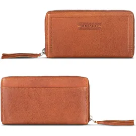 ROYALZ Iris Vintage Geldbeutel Damen Geldbörse Texas Braun