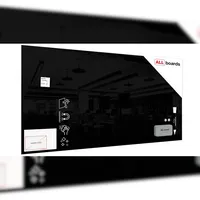ALLboards Glas-Magnettafel 200 x 100 cm Schwarz