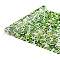 ANRO Tischdecke Wachstuch abwaschbar Wachstuchtischdecke Wachstischdecke Glücksbringer Marienkäfer Kleeblätter