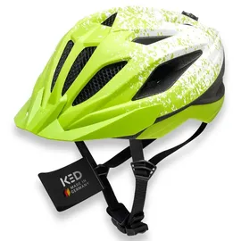KED Street Jr. Pro 49-55 cm Kinder lime green white matt
